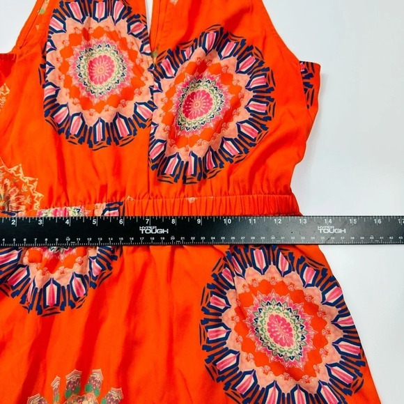 Orange Halter Casual Dress Size‎ Small - Picture 10 of 13